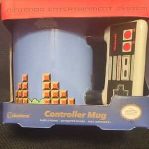 Nintendo Mario Game Controller Mug - Blue and Gray